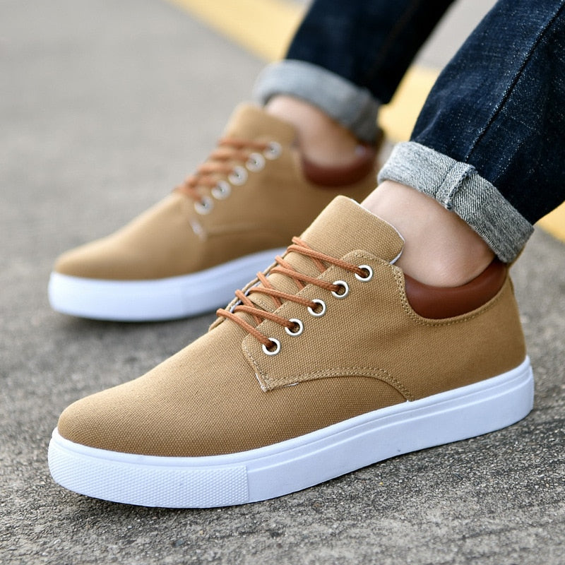 Men's Rugged Sneakers with White Sole