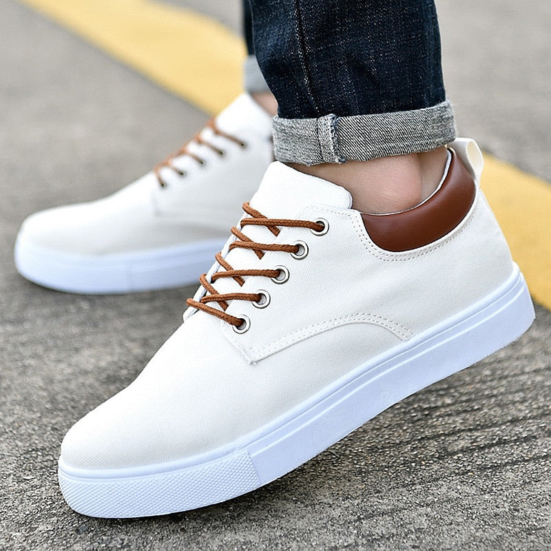 Men's Rugged Sneakers with White Sole
