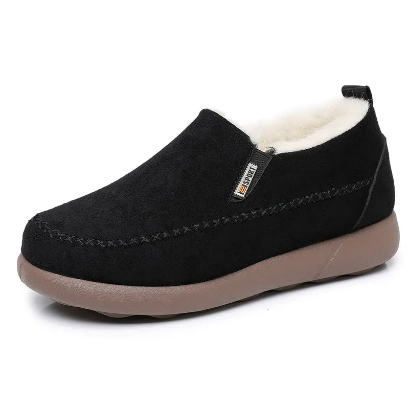 Men's Sheep Wool Slippers - Winter Elegance and Comfort