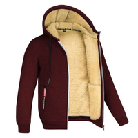 Men's Sherpa-Lined Fleece Hoodie