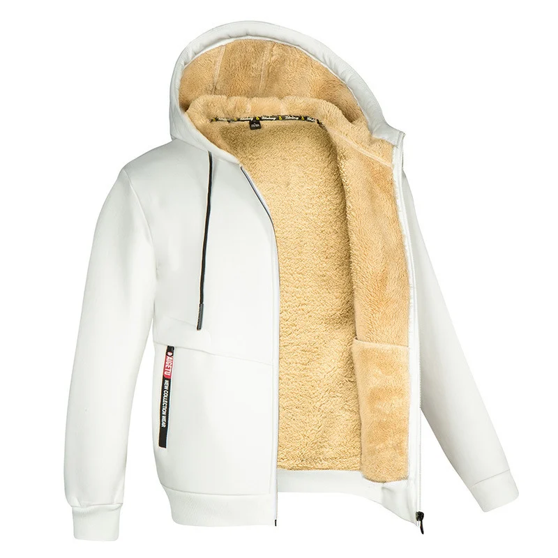 Men's Sherpa-Lined Fleece Hoodie