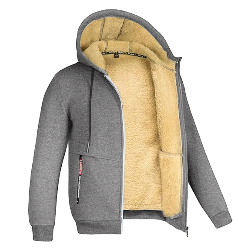 Men's Sherpa-Lined Fleece Hoodie