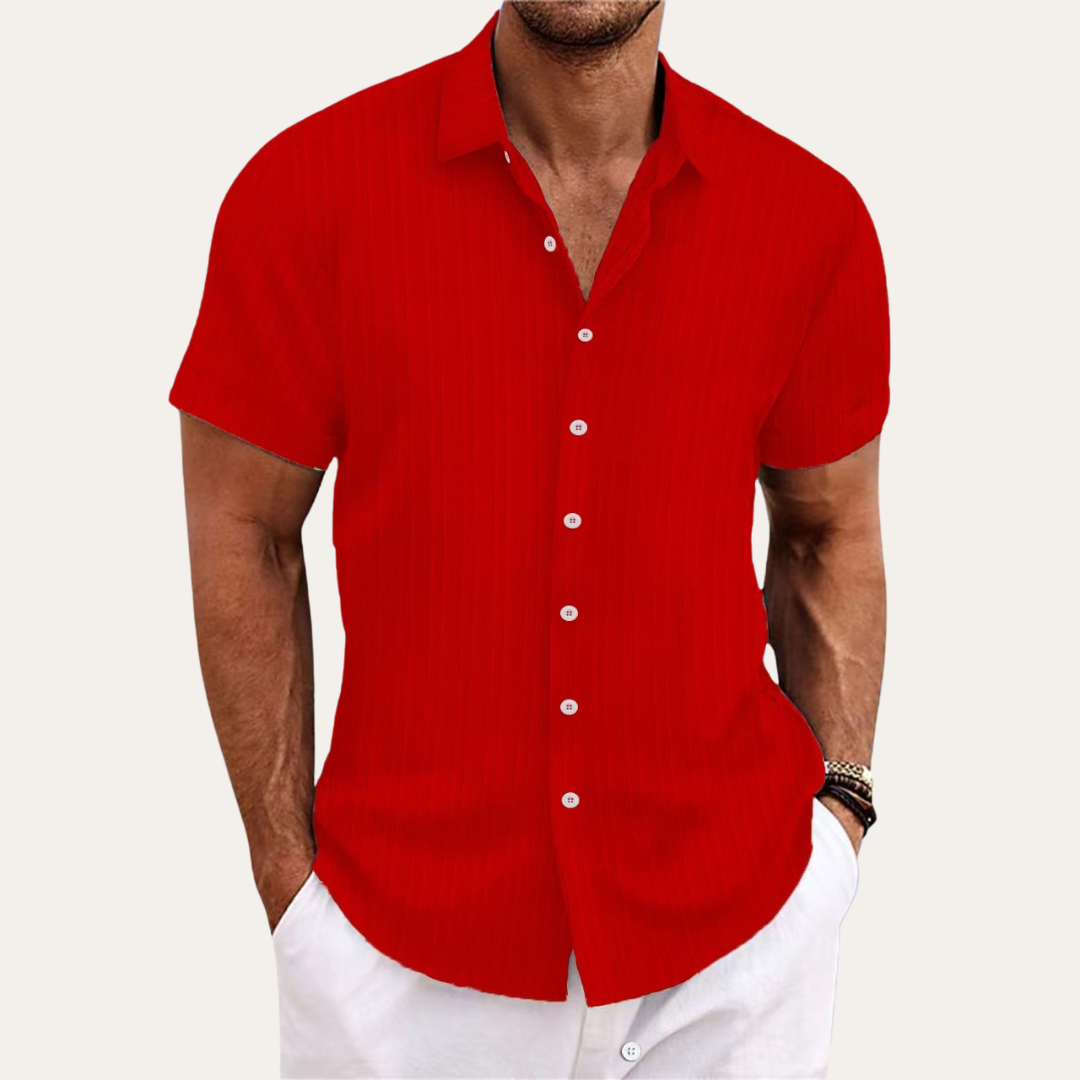 Men's Short-Sleeve Button-Down Shirt