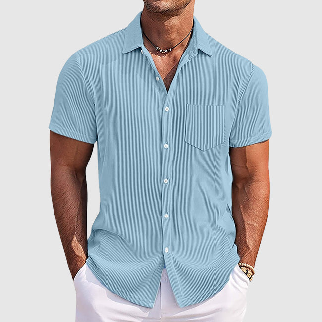 Men's Short Sleeve Camp Collar Shirt