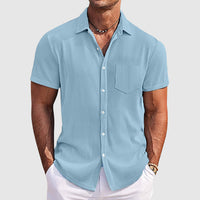 Men's Short Sleeve Camp Collar Shirt