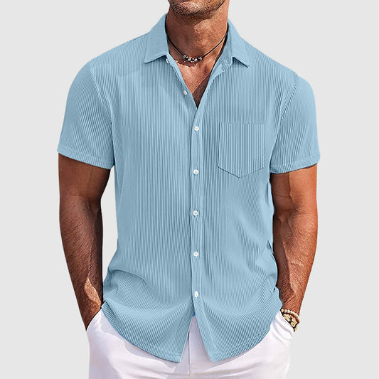 Men's Short Sleeve Camp Collar Shirt