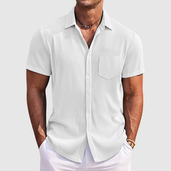Men's Short Sleeve Camp Collar Shirt