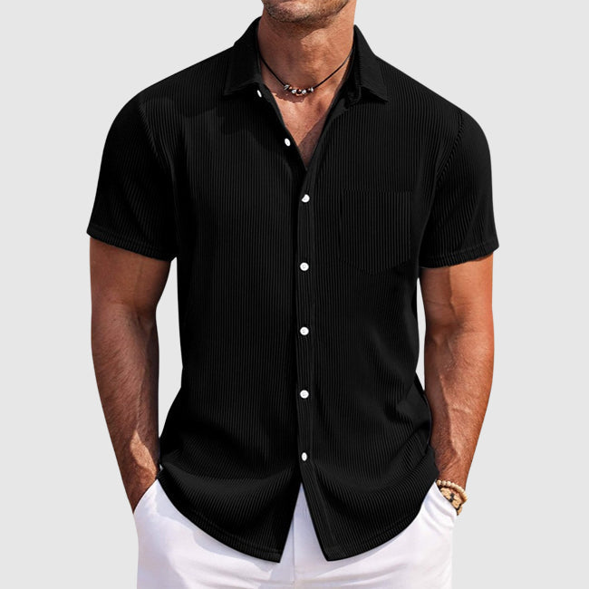 Men's Short Sleeve Camp Collar Shirt