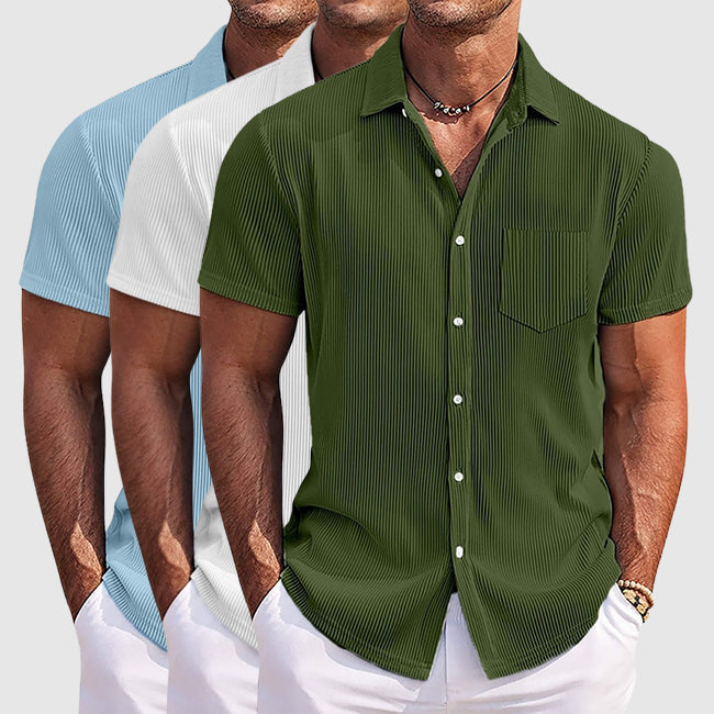 Men's Short Sleeve Camp Collar Shirt