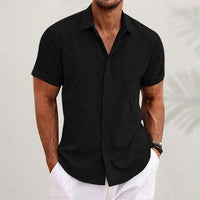 Men's Short-Sleeved Button-Up Shirt
