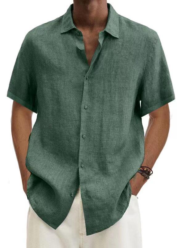 Men's Short-Sleeved Button-Up Shirt