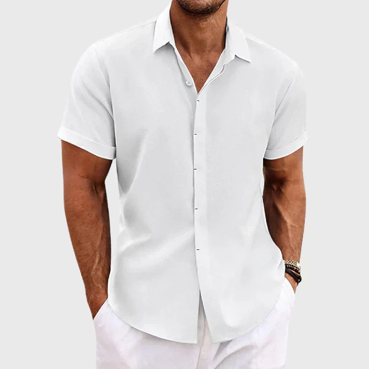 Men's Short-Sleeved Button-Up Shirt