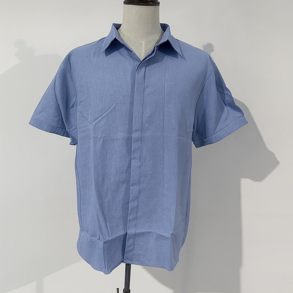 Men's Short-Sleeved Button-Up Shirt