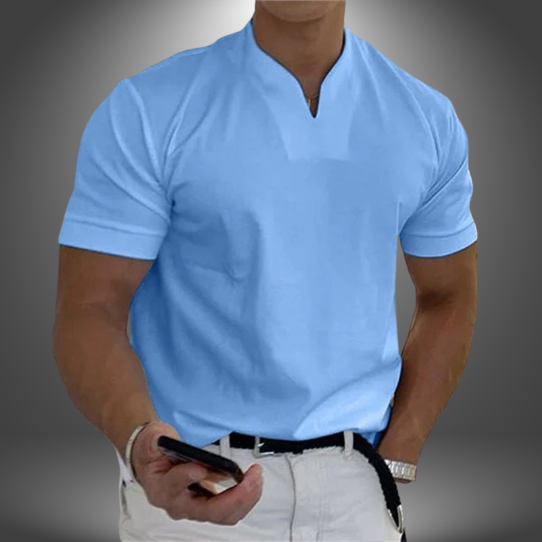 Men's Short-Sleeved V-Neck T-Shirt