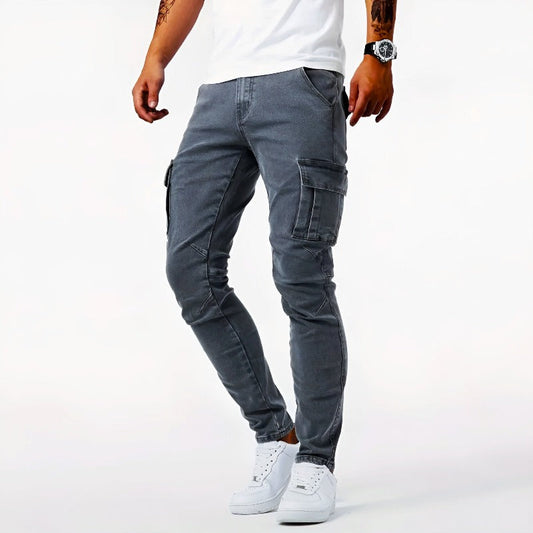 Men's Skinny Fit Cargo Trousers