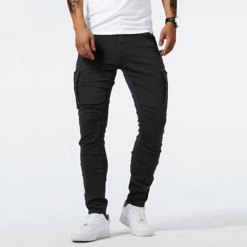 Men's Skinny Fit Cargo Trousers