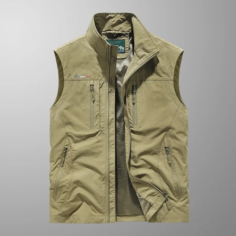 Men's Sleeveless Full-Zip Vest