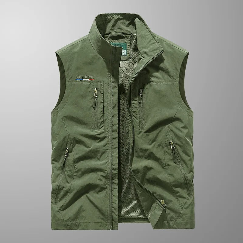 Men's Sleeveless Full-Zip Vest