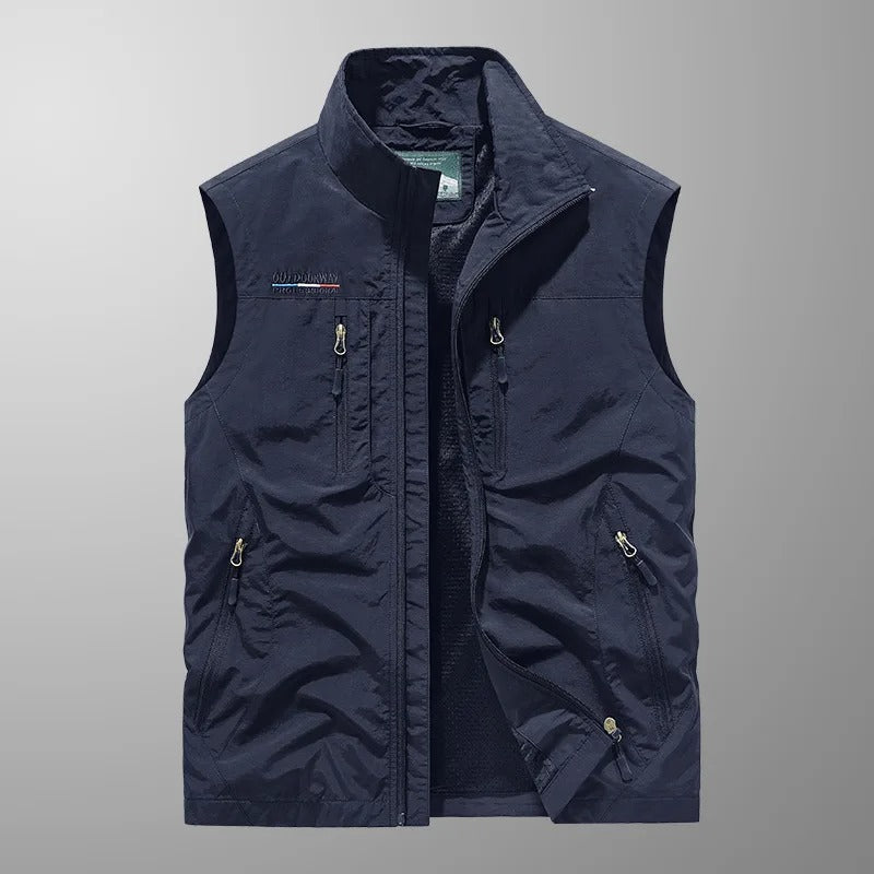 Men's Sleeveless Full-Zip Vest
