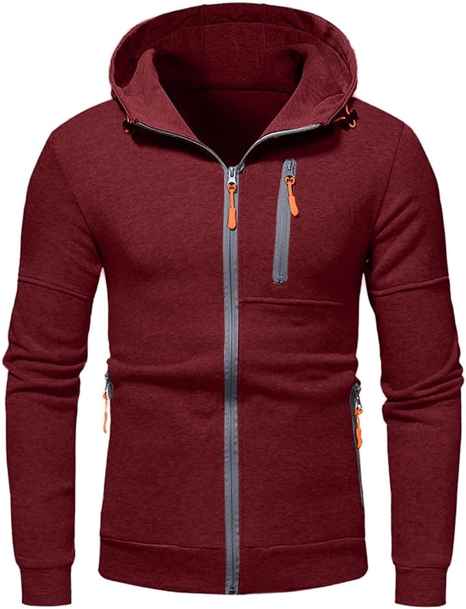 Men's Slim Fit Full-Zip Hoodie