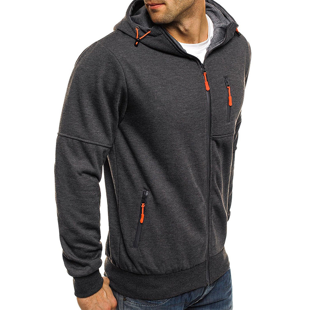 Men's Slim Fit Full-Zip Hoodie