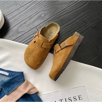 Men's Slip-On Buckled Clogs