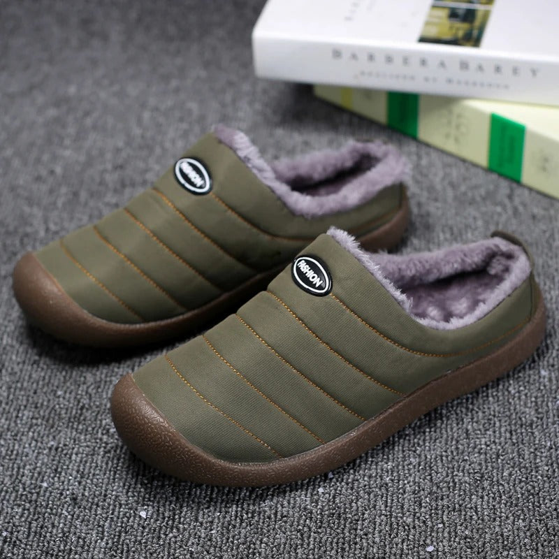 Men's Slippers - Warmly Lined for Winter