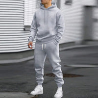 Men's Sporty Hoodie Tracksuit in High-Quality Sweatshirt Fabric