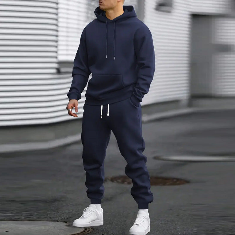 Men's Sporty Hoodie Tracksuit in High-Quality Sweatshirt Fabric
