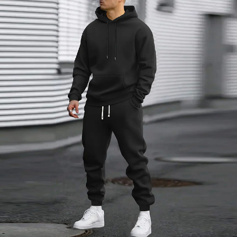 Men's Sporty Hoodie Tracksuit in High-Quality Sweatshirt Fabric