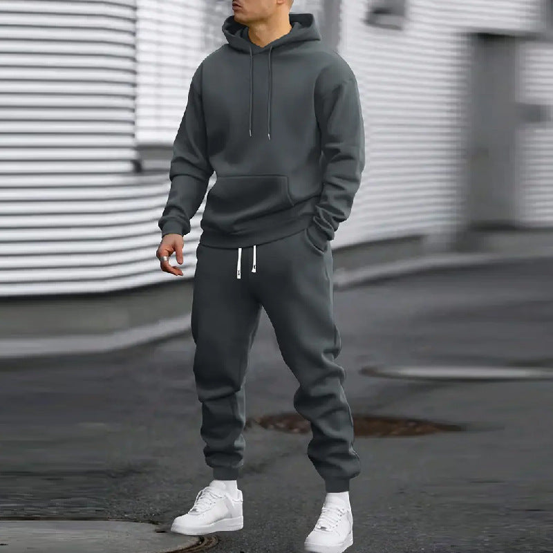 Men's Sporty Hoodie Tracksuit in High-Quality Sweatshirt Fabric