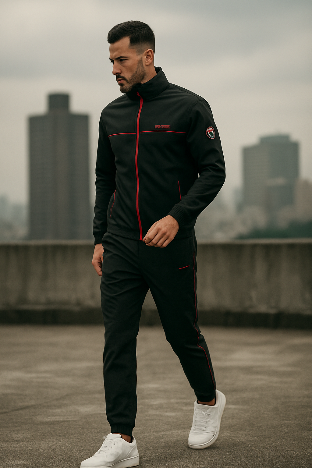 Men's Sporty Tracksuit in Soft Fabric
