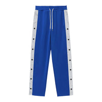 Men's Sporty Training Pants with Button Detail and Elastic Waistband
