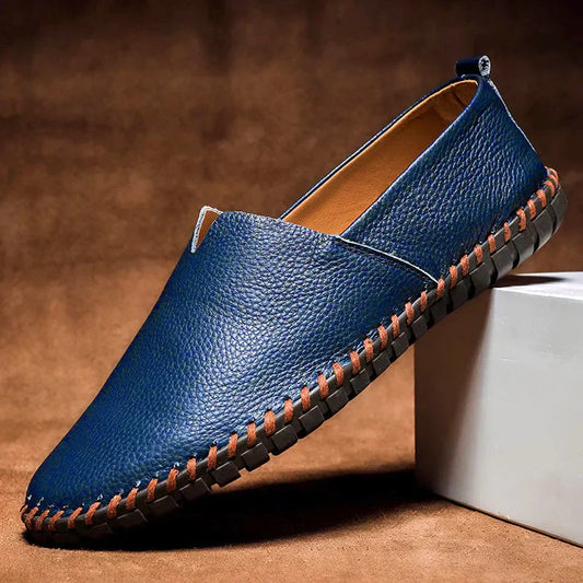 Men's Stitched Moc Toe Driving Loafers