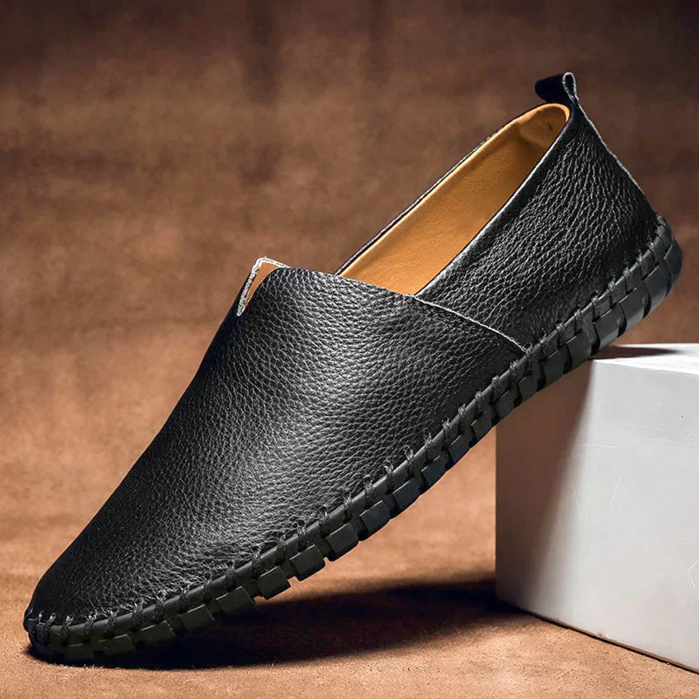 Men's Stitched Moc Toe Driving Loafers