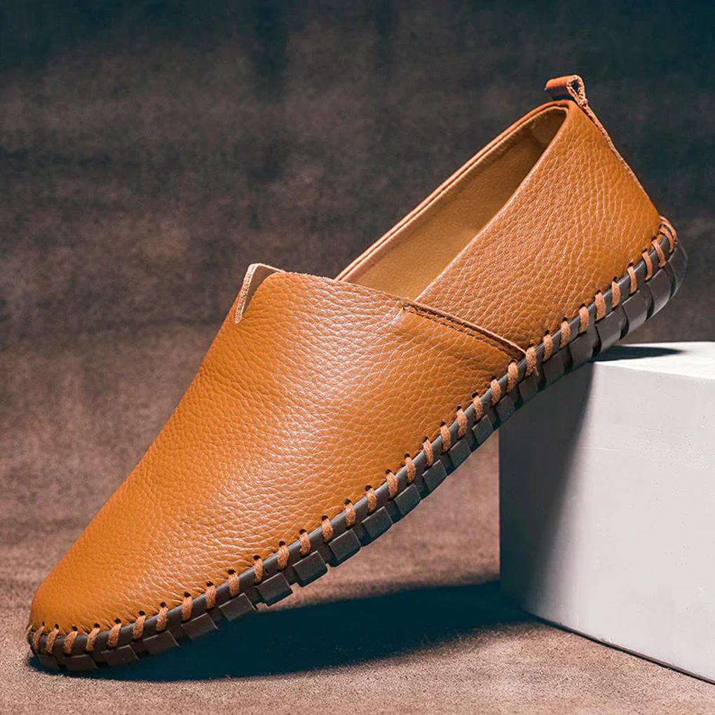 Men's Stitched Moc Toe Driving Loafers