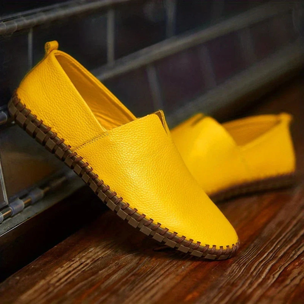 Men's Stitched Moc Toe Driving Loafers