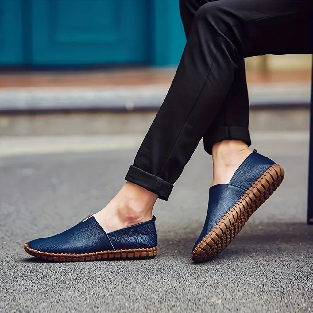 Men's Stitched Moc Toe Driving Loafers