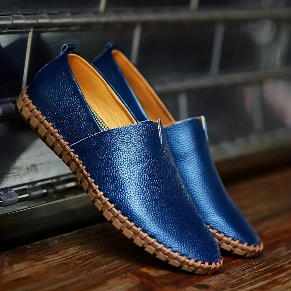 Men's Stitched Moc Toe Driving Loafers