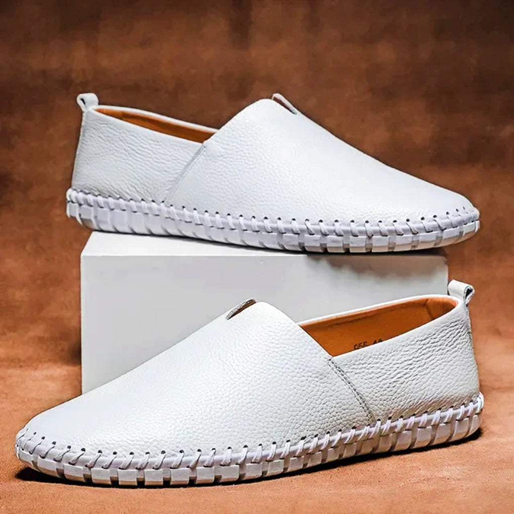 Men's Stitched Moc Toe Driving Loafers