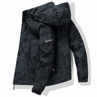 Men's Stylish Hooded Ski Jacket with Sporty Design