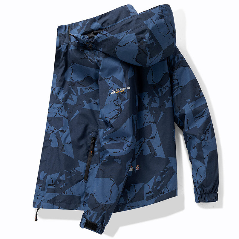 Men's Stylish Hooded Ski Jacket with Sporty Design