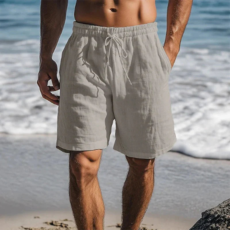 Men's Swimming Trunks with Adjustable Waist for Summer Activities