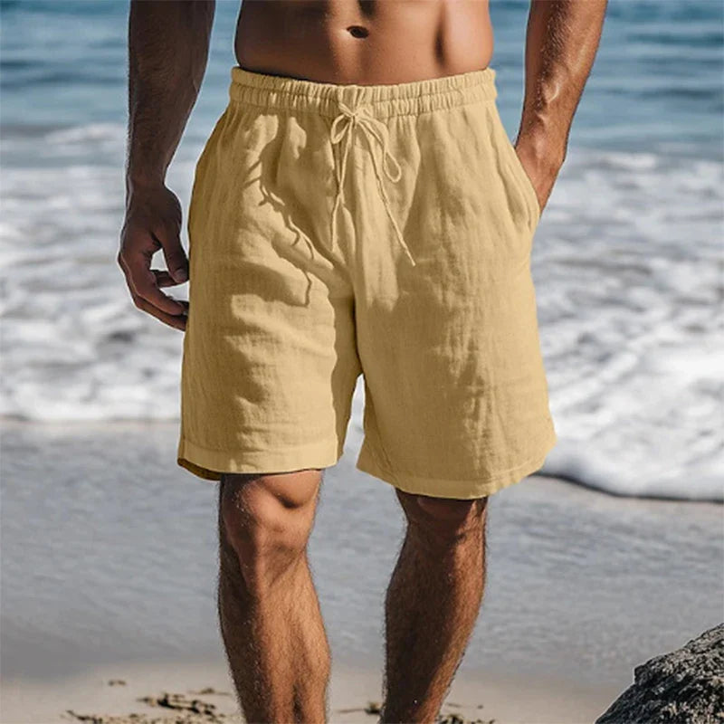 Men's Swimming Trunks with Adjustable Waist for Summer Activities
