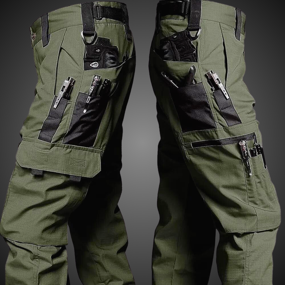 Men's Tactical Pants with Multi-Pocket Design