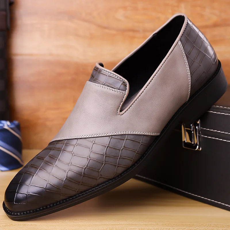 Men's Textured Slip-On Loafers