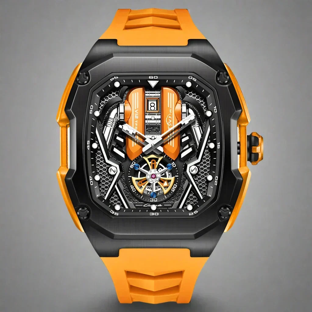 Men's Tourbillon Chronograph Luxury Watch