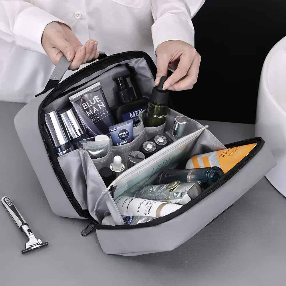 Men's Travel Toiletry Bag | Water-Resistant and Tear-Resistant | With Handle and Large Storage Capacity