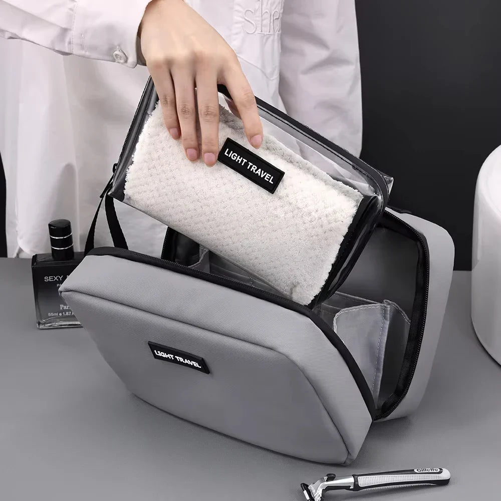 Men's Travel Toiletry Bag | Water-Resistant and Tear-Resistant | With Handle and Large Storage Capacity