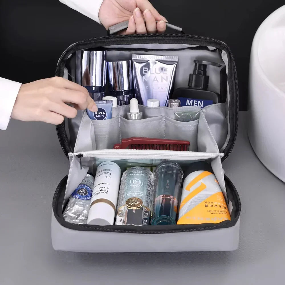 Men's Travel Toiletry Bag | Water-Resistant and Tear-Resistant | With Handle and Large Storage Capacity
